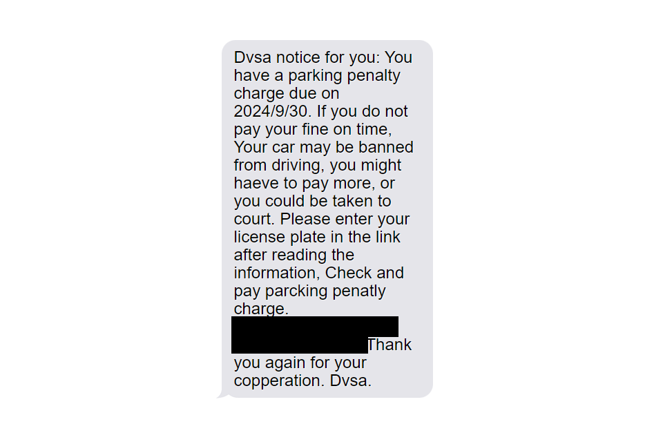 Dvsa Scam Text Message