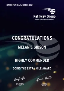 Going the Extra Mile Award