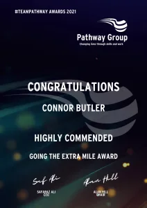 Going the Extra Mile Award