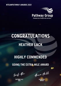 Going the Extra Mile Award